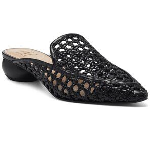 INC INTERNATIONAL CONCEPTS Black Rattan Mules | Size 12